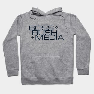 Boss Rush Media Logo Word Blue Hoodie